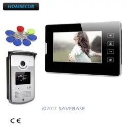 Homsur 7 "проводной видео запись вызова системы с сенсорный монитор для дома безопасности