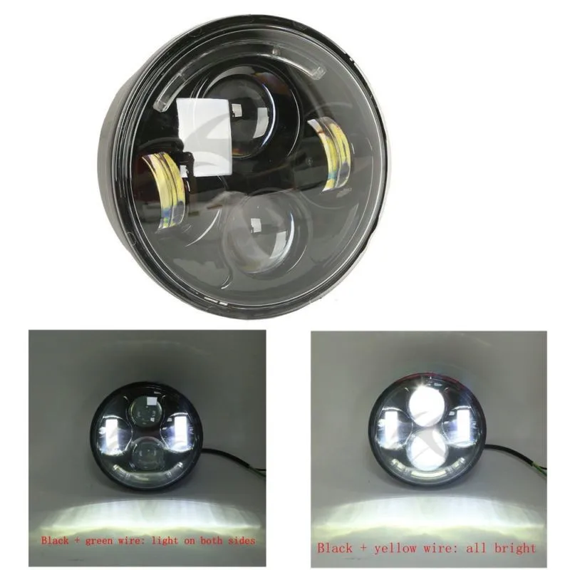 

5.75" 5 3/4 Motorcycle Projector LED Projector Headlight Fit For Harley Dyna FXDF FXCW/C FXS FXSB New Motorcycle