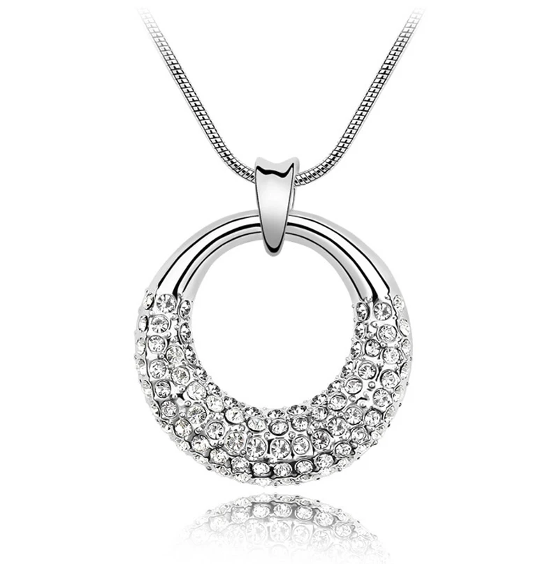 Elegant Fashion Crystal from Swarovski font b Pendant b font font b Necklace b font Made