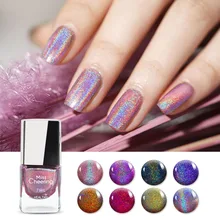 Vernis à ongles holographique, 7ml, Laser, paillettes, laque de qualité supérieure, longue durée, coloré, Nail Art