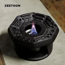 Criativo Fofoca Quente mais quente Fogão Chá Cerâmica Grossa Cerâmica Vela Lâmpada de Álcool Aquecimento Aquecedor de Café Bule de Chá Bem Titular(China)