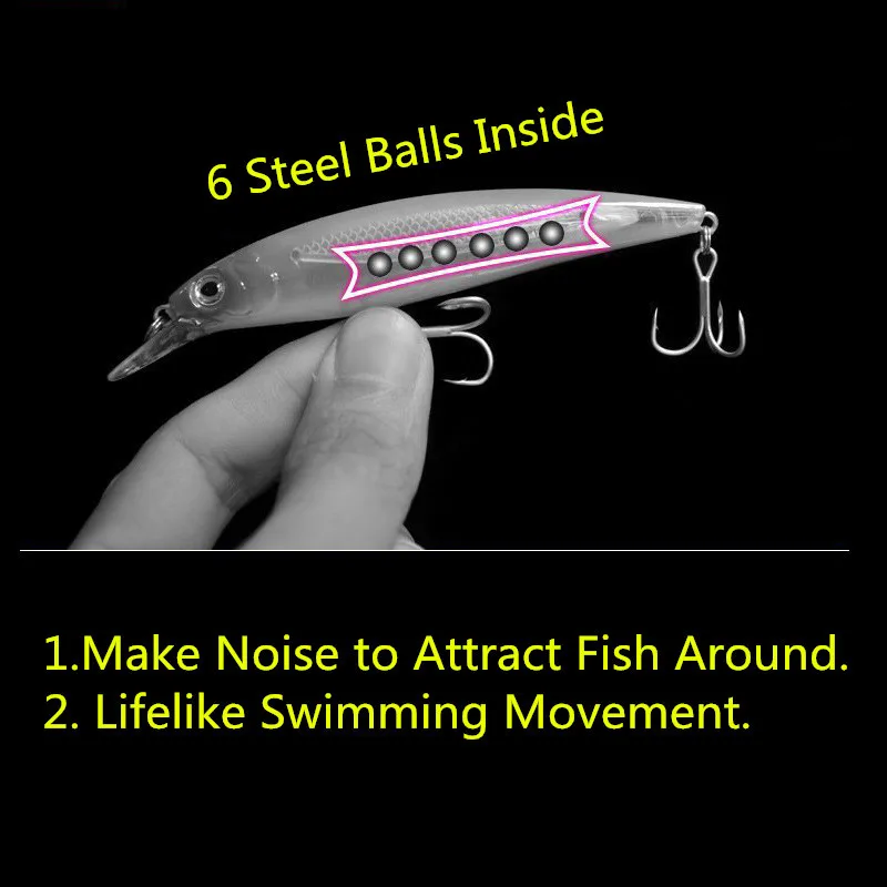 Exclusive Quality Laser Minnow Lure 11cm 13.5g Lifelike Fishing Wobblers Diving Fishing Lures Hard Bait Fishing Accessories (4)
