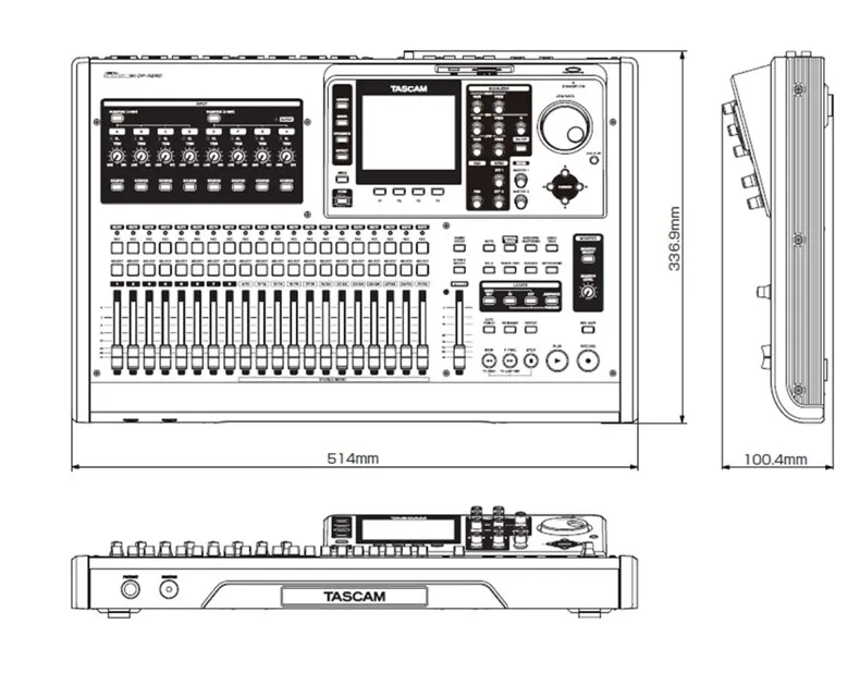 TASCAM DP32SD DP-32SD 32-трек цифровой студии записи mix-вниз эффекты микшером band для записи на свадьбу