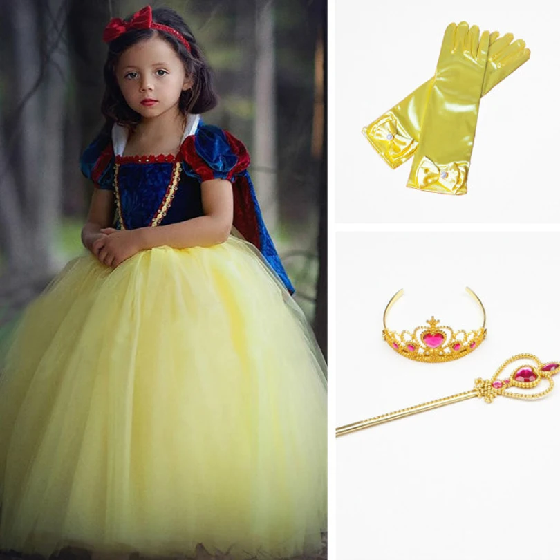 

News Top Quality Kids Girl Princess Sofia Dress for Baby Girls Snow White Cosplay Costume Children Carnival Party Tutu Dresses