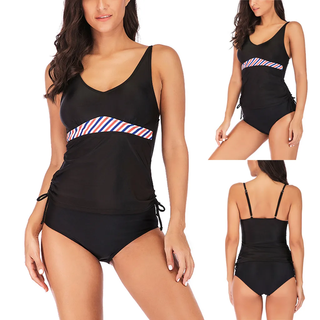 

2019 Fashion Bikini SetWomen Tankini Sets With Ladies Bikini Set Swimwear Push-Up Padded Bra Summer Swimming Suit 30