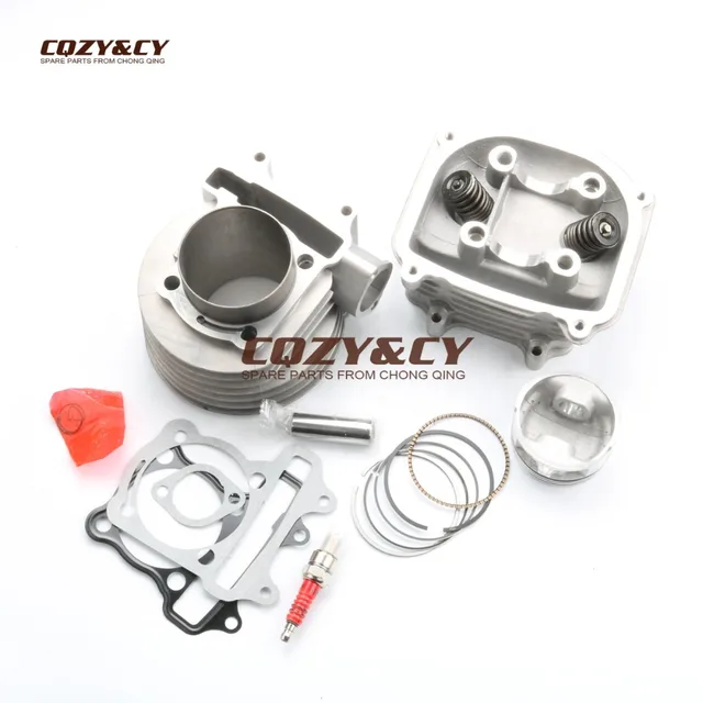 63mm BIG BORE KIT 200cc ENGINE REBUILD KIT & Spark plug FOR SCOOTERS