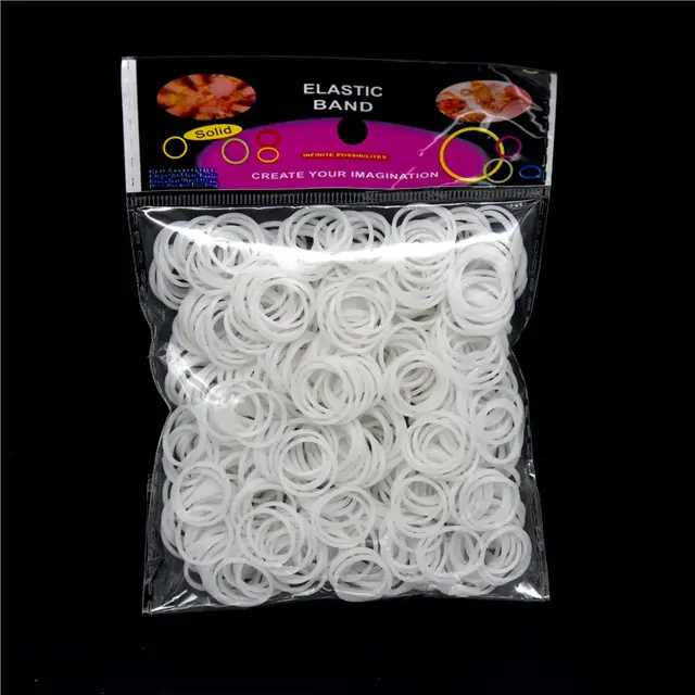 Magic Collection Rubber Bands 300pcs (White)