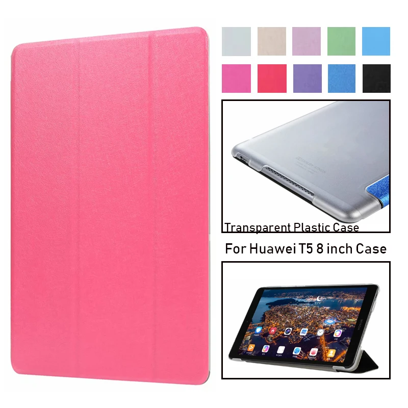 Тонкий складной чехол книжка для Huawei MediaPad T5 8 дюймов с подставкой 0|Чехлы