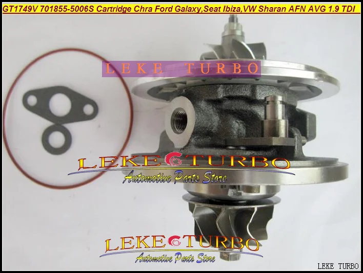 GT1749V 701855-5006S 701855 028145702S Turbocharger Cartridge Chra Core Ford Galaxy,Seat Ibiza,VW Sharan AFN AVG 1.9L TDI 110HP (3)