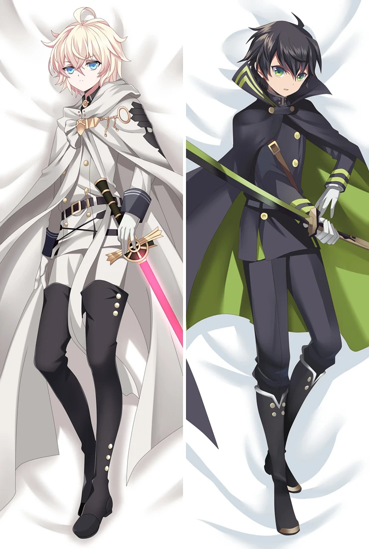 Аниме Серафим конца Owari no Seraph Yuichiro Hyakuya& Mikaela Hyakuya Dakimakura наволочка обнимающая тело наволочка