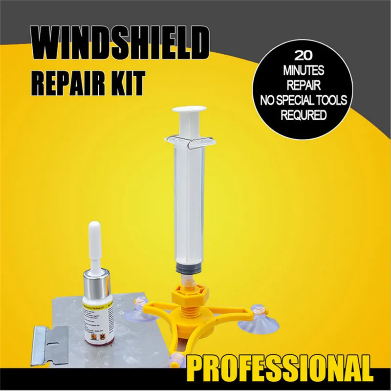DIY Car Windshield Repair Kit Auto Glass Windscreen Repair Tools Set
