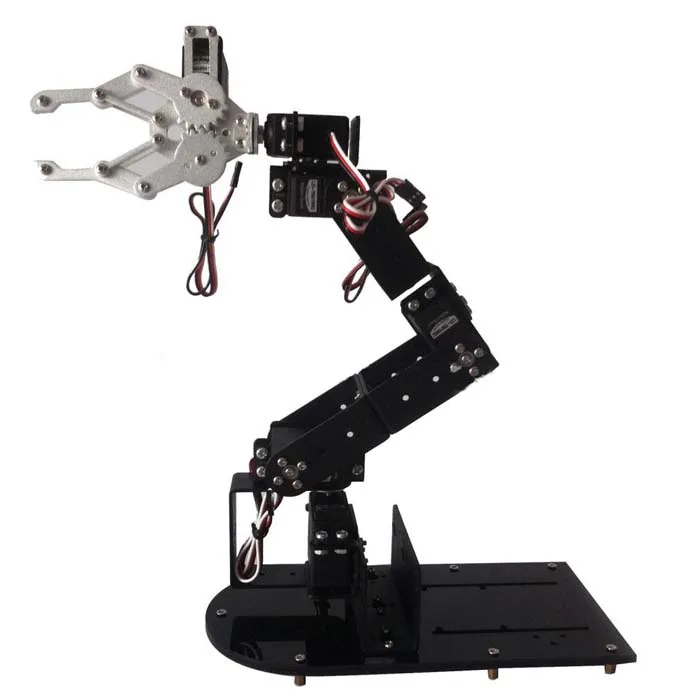 

Doit H456 Industrial Robot Mechanical Arm 100% Alloy Six degrees of freedom Robot Arm Rack with 6 Servos