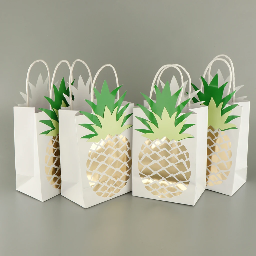 

4pcs Gift Bags With Handle Tote Bags Wedding Favors 12.5Ч7.5Ч18cm/4.92Ч2.95Ч7.09inch Festive & Party Supplies Gift Warpping