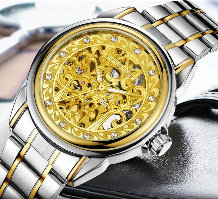 

FNGEEN Brand Men Mechanical Watch Automatic Men's Watch Men Fashione Luxury Watches Clock Male Reloj Hombre Relogio Masculino