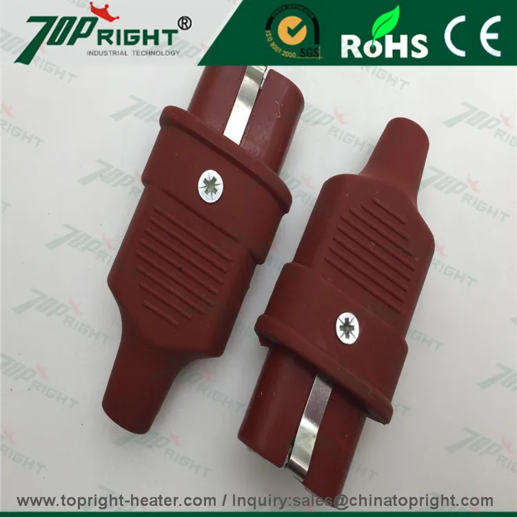 

High temperature and quannity silicone 2 pins plugs TR-CP13