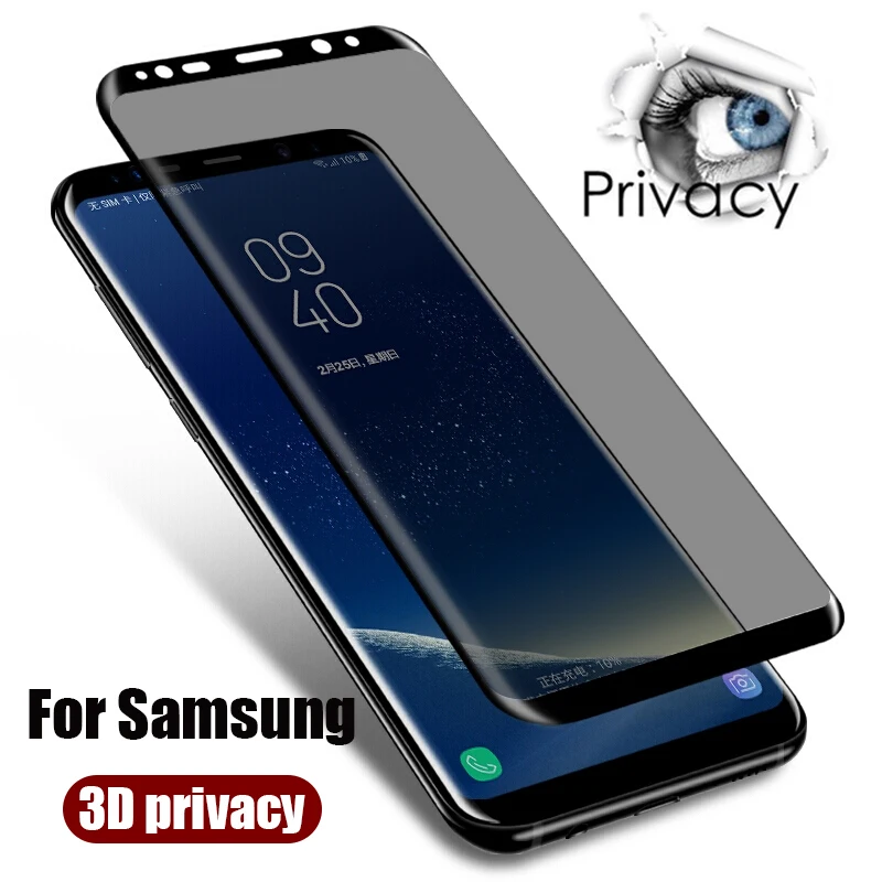 3D чехол для Samsung S8 Plus закаленное стекло galaxy Note 9 8 S9 экран sm note9 note8 защитная пленка