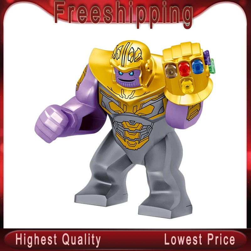 

super heros Avengers 4 Endgame Thanos captain marvel Nebuia Rocket sip Iron Man sipderman Building Blocks Bricks kids Toy D159