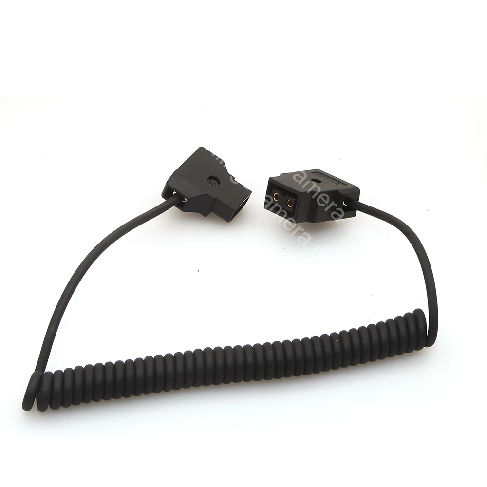 Coiled D-TAP 2Pin male to female extension cable for DSLR Rig Anton battery