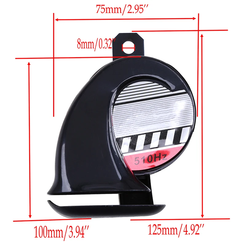 12V Car Motorcycle Bike Loud Snail Air Horn Siren for Kawasaki Suzuki Yamaha