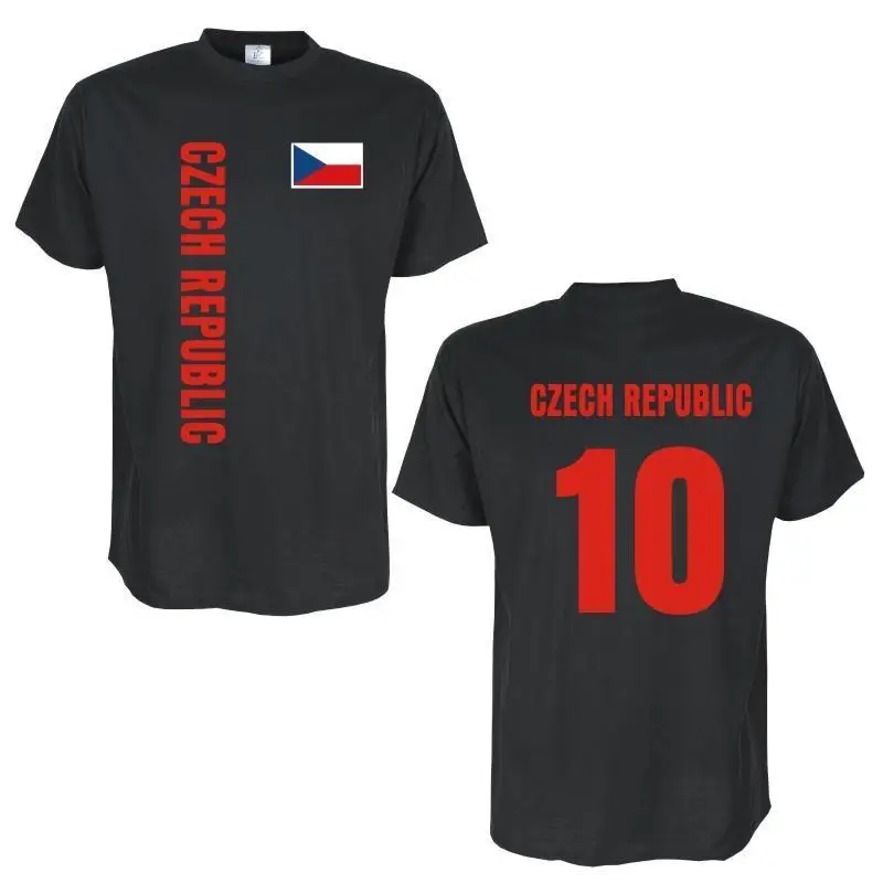 

2019 Hot sale Free shipping T-Shirt TSCHECHIEN (Czech Republic) Country flag shirt, back number