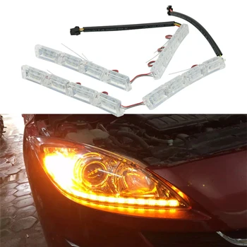 

Car LED DRL Daytime Running Strip lights Turn Signal lights For Audi A4 B5 B6 B7 B8 A6 C5 A5 TT Q3 Q5 Q7 80 100 A1 A2 A7 A3 8P