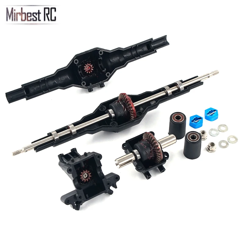 Mirbest RC diy запчасти для Wltoys 12428 части 12423 RC части автомобиля металлический редуктор дифференциальная передняя волна коробка 12428 аксессуары для обновления