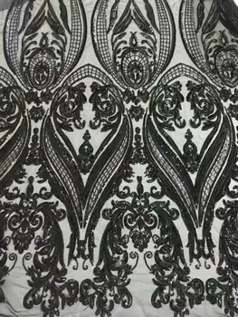 

Fashion Spring/Summer Sequin Embroidery Lace Fabric Mesh Tulle Lace, Sequin Fabric 5yards/lot