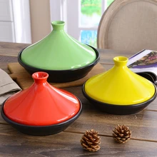 Марокканский таджин тагин мелкая кастрюля керамическая железная плита Пароварка жаростойкий чайник японский рагу суп Пан 20-30 см