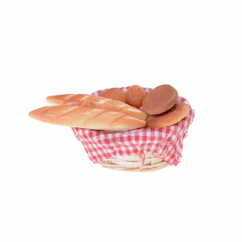 

New 6Pcs/set Strip Bread Miniature Models For Doll House 1/12 Simulation of Bread