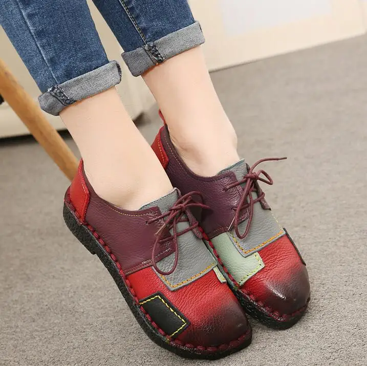 Women-s-Handmade-Shoes-Genuine-Leather-Flat-Lacing-Mother-Shoes-Woman-Loafers-Soft-Single-Casual (1)
