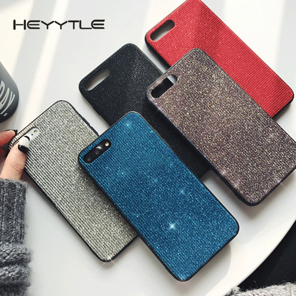 

Heyytle Glitter Fashion Phone Case For Apple iPhone X 8 7 6S 6 Plus Stripe Cute Luxury TPU Back Cover Cases For iPhone 10