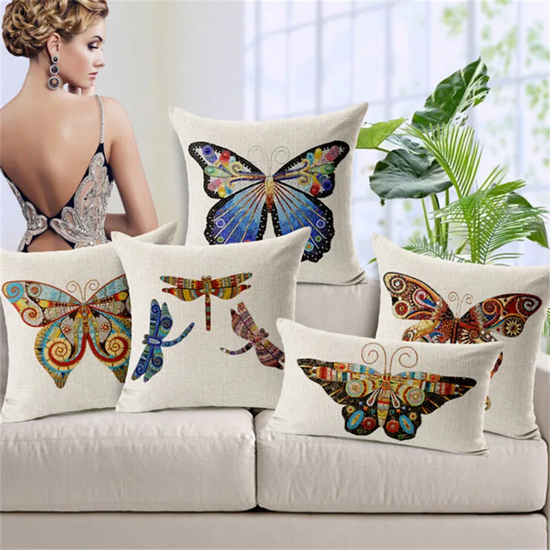 Hand Painted Butterfly Dragonfly Print Cushion Covers For Sofa 40 Interesting Hand Painted Pillow Covers Hand Painted Butterfly Dragonfly Print Cushion Covers For Sofa 40 Interesting Hand Painted Pillow Covers