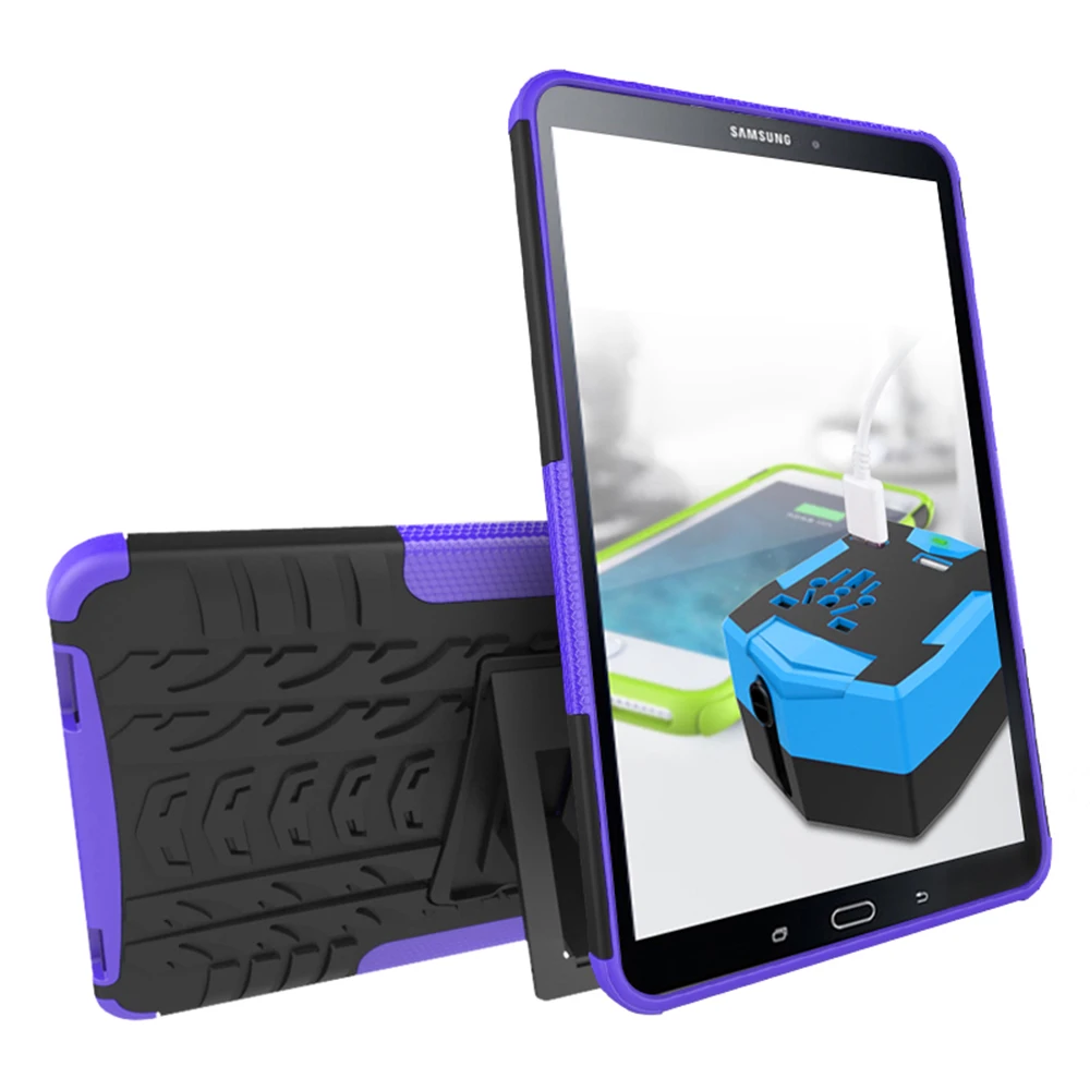 

For Samsung Galaxy Tab a 10.1 2016 Case TPU and PC Shockproof Rugged Armor for Galaxy Tab 10.1 SM-585 SM-580 Tablet Case +Stylus