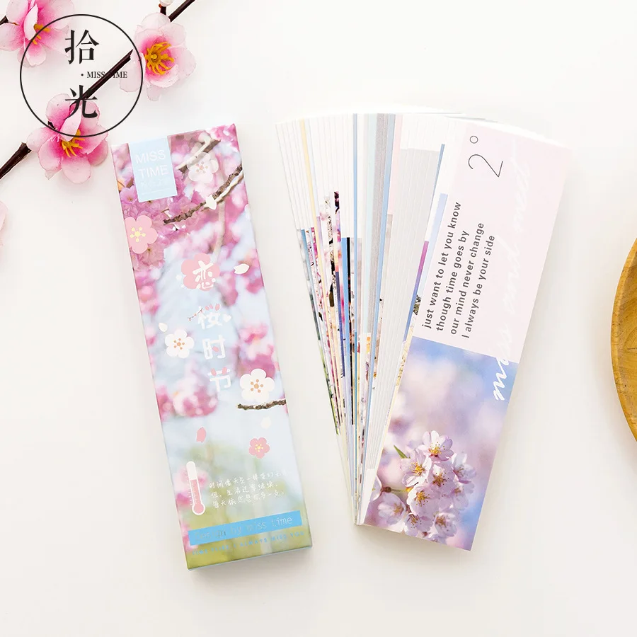 

Cherry Blossom Season Letter Bookmark Paper Cartoon Animals Bookmark Promotional Gift Stationery Film Bookmark