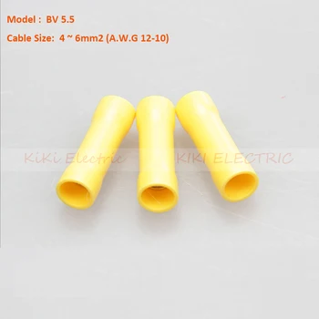 

Yellow Long Full-insulating Middle Joint(Type TL-JTK) BV 5.5 Red Cooper Connector Terminals 500pcs/lot