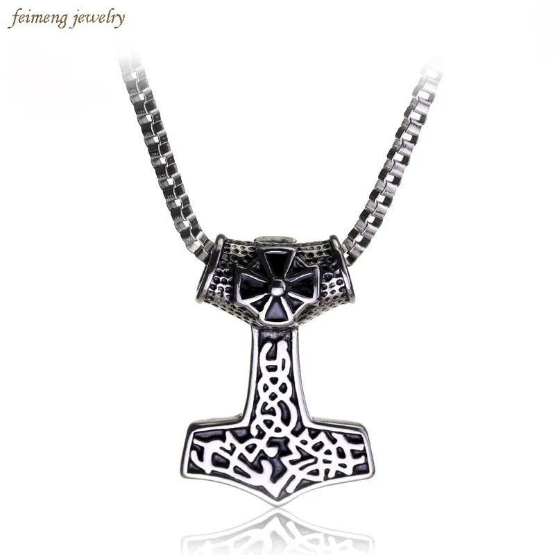 Thor's Hammer Mjolnir Pendant Viking Jewelry Scandinavian Norse Viking