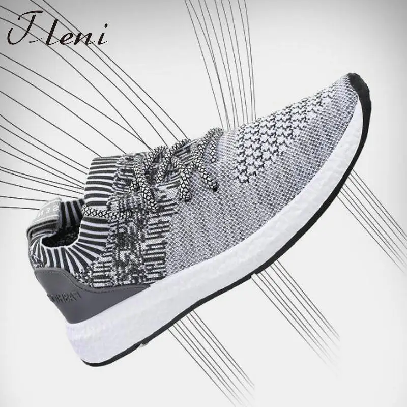 

Tleni 2018 new men running shoes sports Comfortable Breathable soft shallow shoes wear-resisting Flats All-match men shoes ZE-01