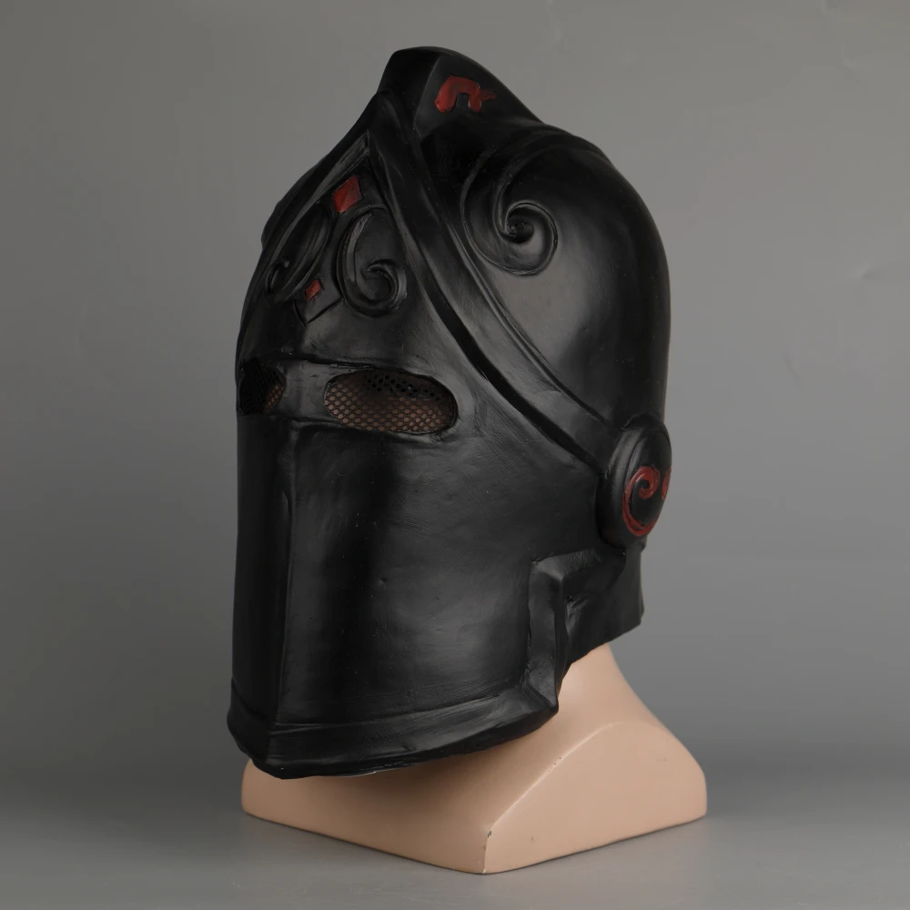Game Fortniter Mask Cosplay Black Knight Legend Orange Skin Masks Latex Halloween Party Prop Dropshipping (36)