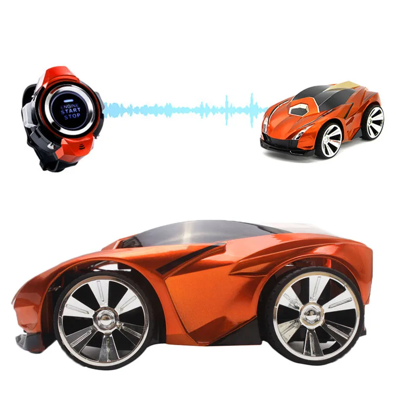 2 4G 6CH Racing Toy Car Command Voice Car Watch Remote Control Car