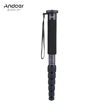 

Andoer C-555 155cm Carbon Fiber Camera Monopod Unipod Stick 6-Section for Nikon Canon Sony Pentax Camcorder Video Photography
