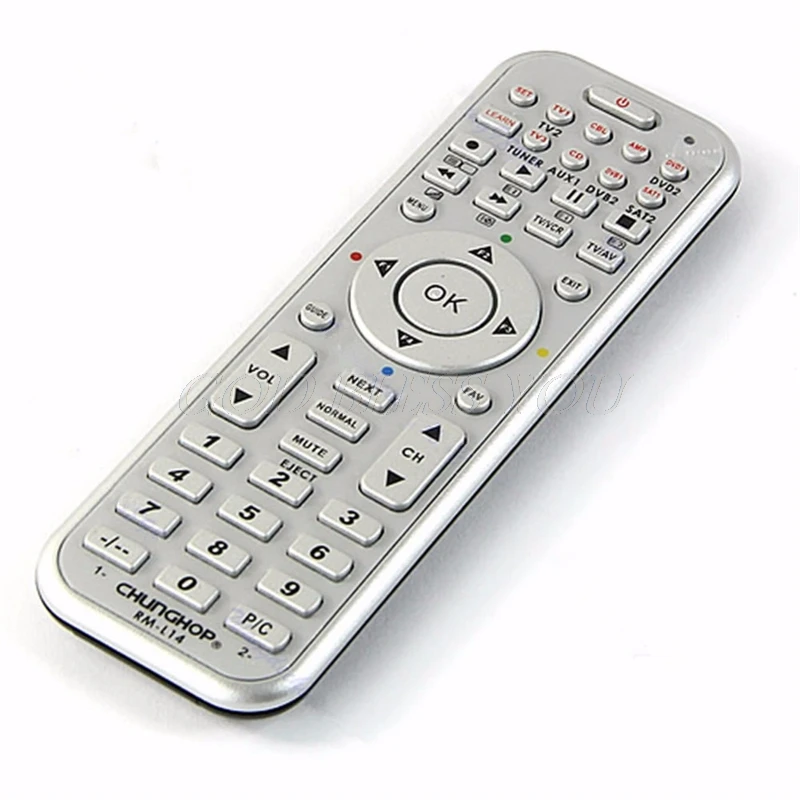 

14in1 Smart Remote Control With Learn Function For TV CBL DVD SAT DVB