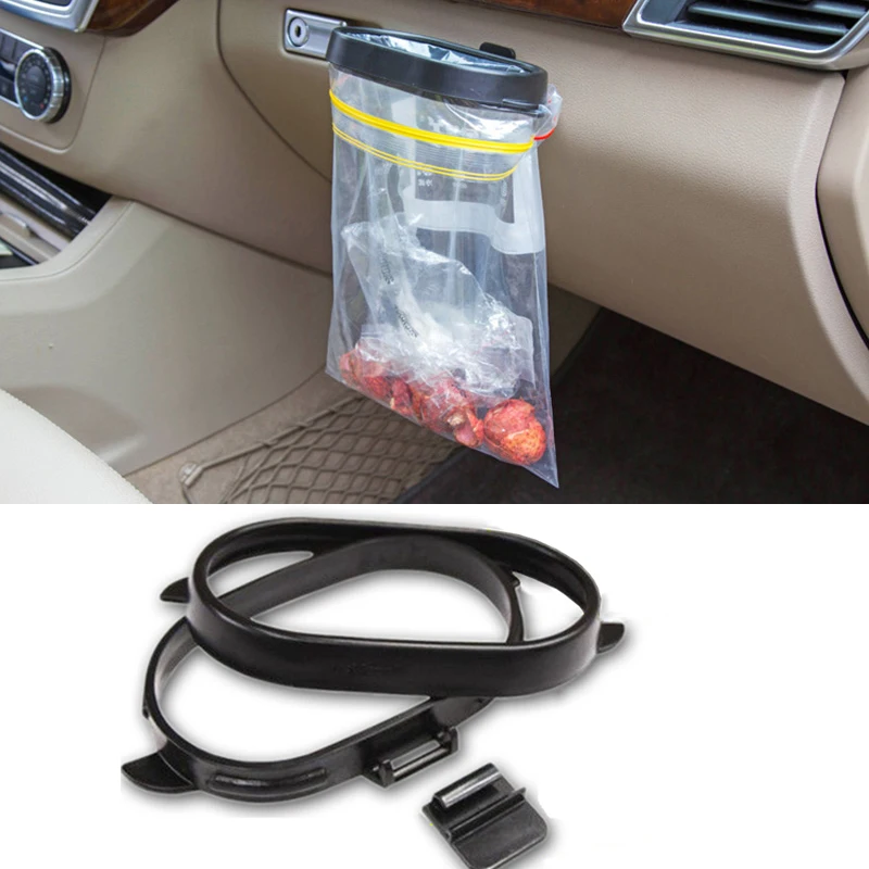 

1 Pcs Auto Trash Bag Rack Garbage Container Bin Litter Waste Holder Auto Rubbish Storage Waste Organizer Holder Bucket