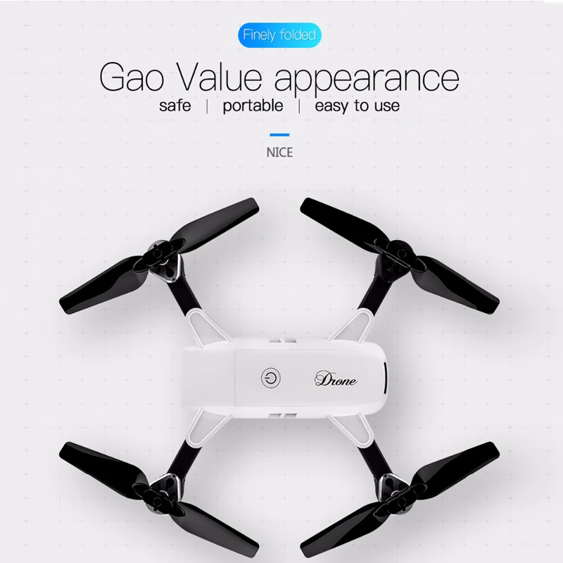 

4 Channel WIFI headless Foldable selfie RC Drone with 480p WIFI camera toys