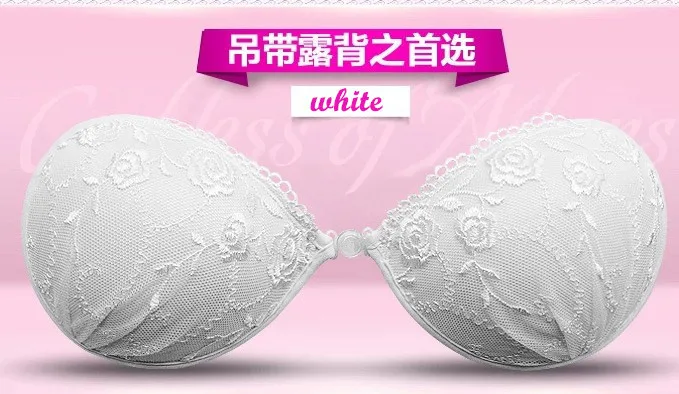 B56 силиконовый приклеенный сексуальный бюстгальтер накладки на грудь подходит с открытой спиной одежда Свадебные платья розовый белый Khaqi - Цвет: white