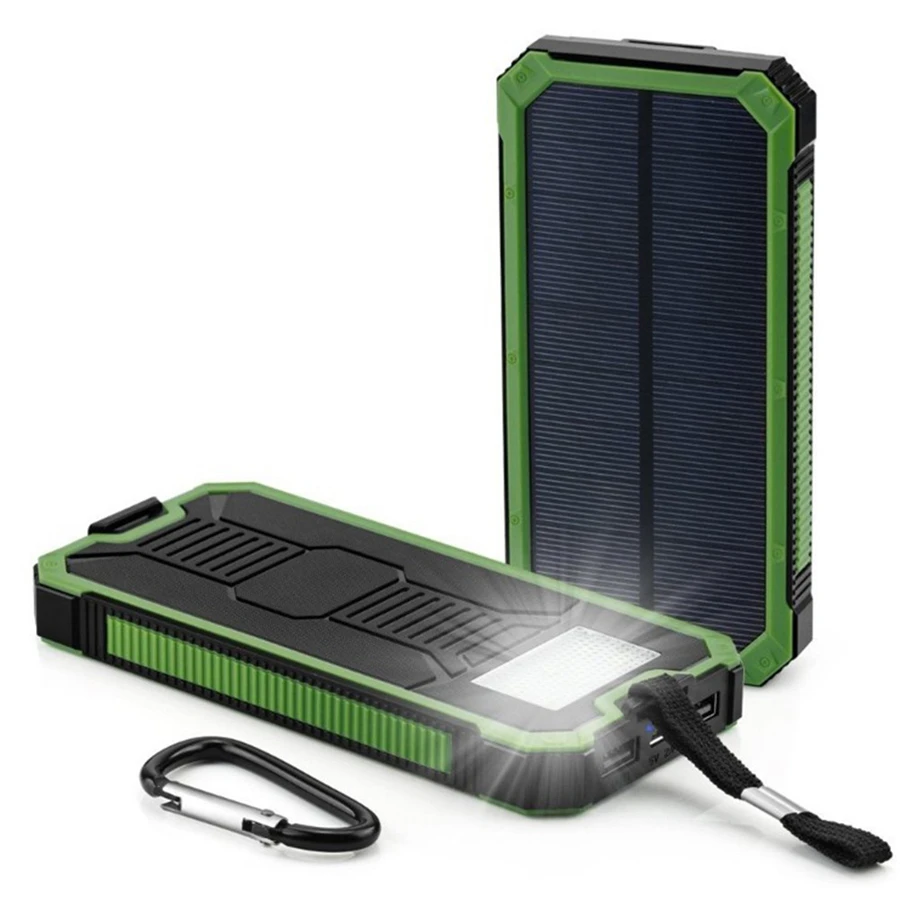 

EPULA 12000mAh LED Dual USB Ports Solar Panel Power Bank Case Portable Charger DIY Kits Box for Samsung S9 Xiaomi Cell phone