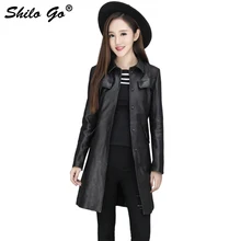 Модный уличный женский ремень длинный Овчина натуральная кожа пальто Lape передний карман новые женские куртки хорошего качества