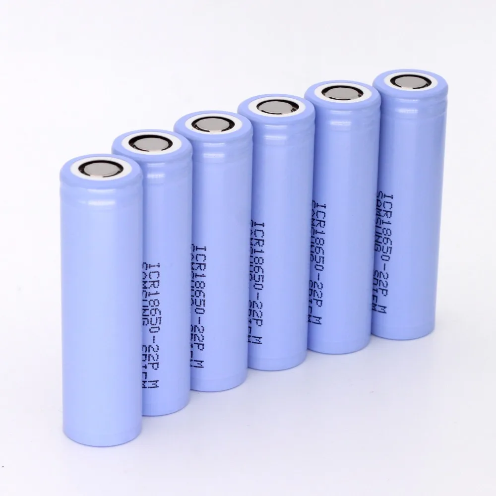 6PCS high drain battery 10A ICR18650 22PM 2200mAh Li ion 3.6v