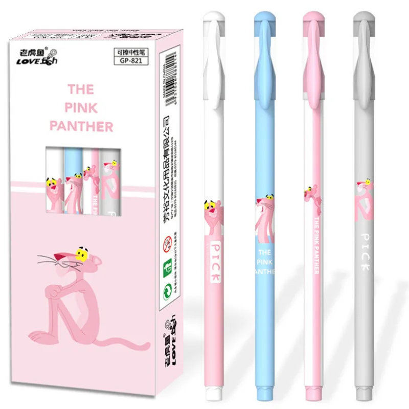 

1Pcs/Sell Pink Panthers Erasable Gel Pen Refills Is Red Blue Ink Blue And Black A Magical Writing Neutral Pen Stationery