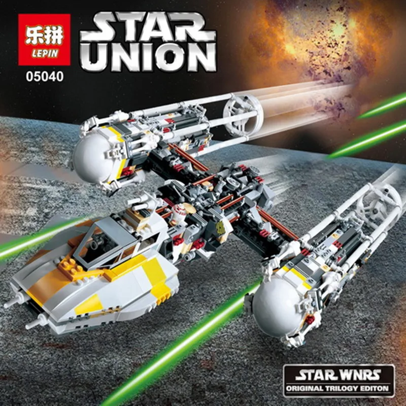 

Lepin 05040 toys Series The Y Set Wing Attack Star Model fighter Building Blocks Assembled bricks gift Compatible 10134
