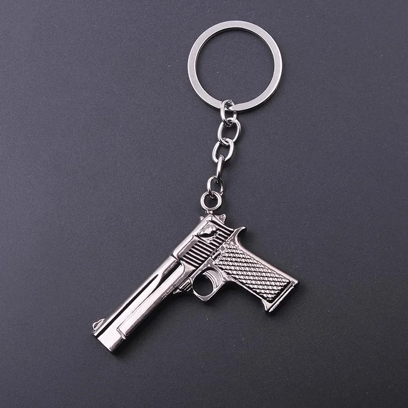 

Counter Strike CS Imitation guns Desert Eagle Keychain Guns Keychain Key ring Chaveiro Jewelry Souvenirs Gift For Men Christmas
